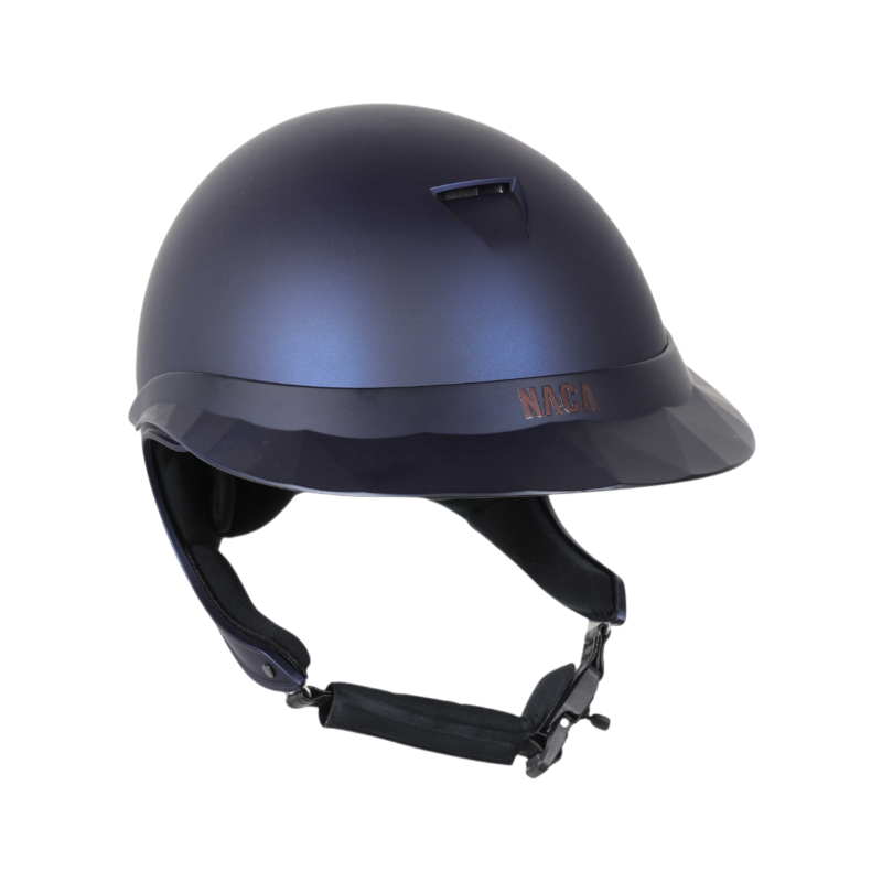NACA - Casque d'équitation visière polo Comète XP bleu mat