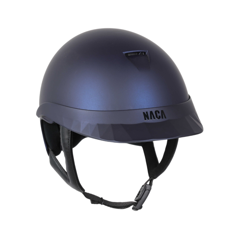 NACA - Casque d'équitation visière standard Comète S bleu mat