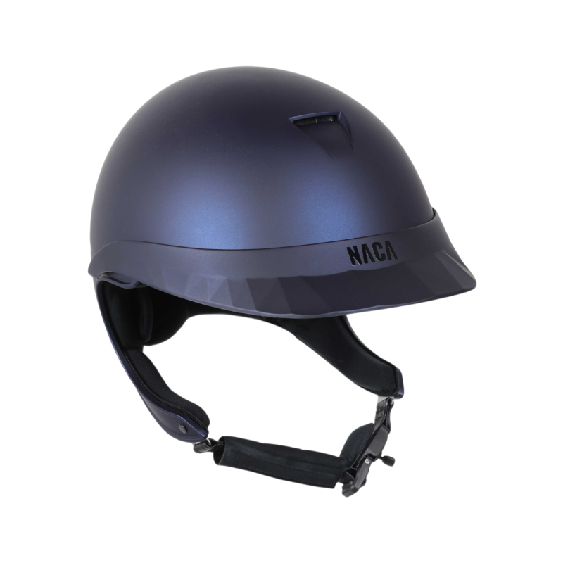NACA - Casque d'équitation visière standard Comète XP bleu mat