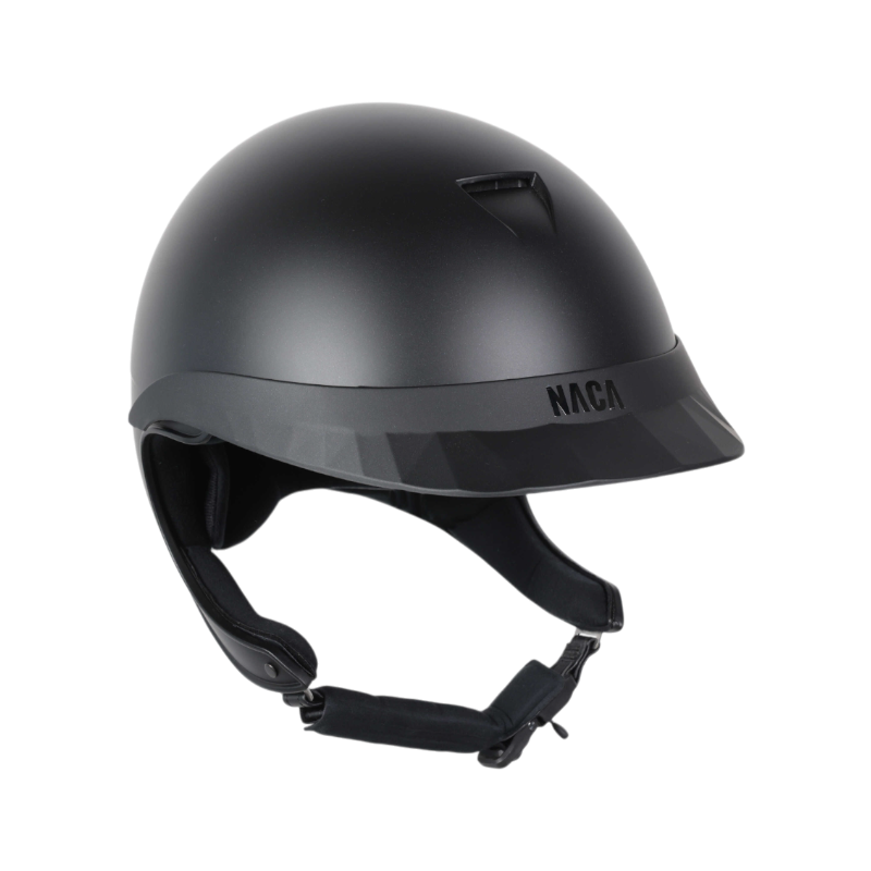 NACA - Casque d'équitation visière standard Comète XP noir mat