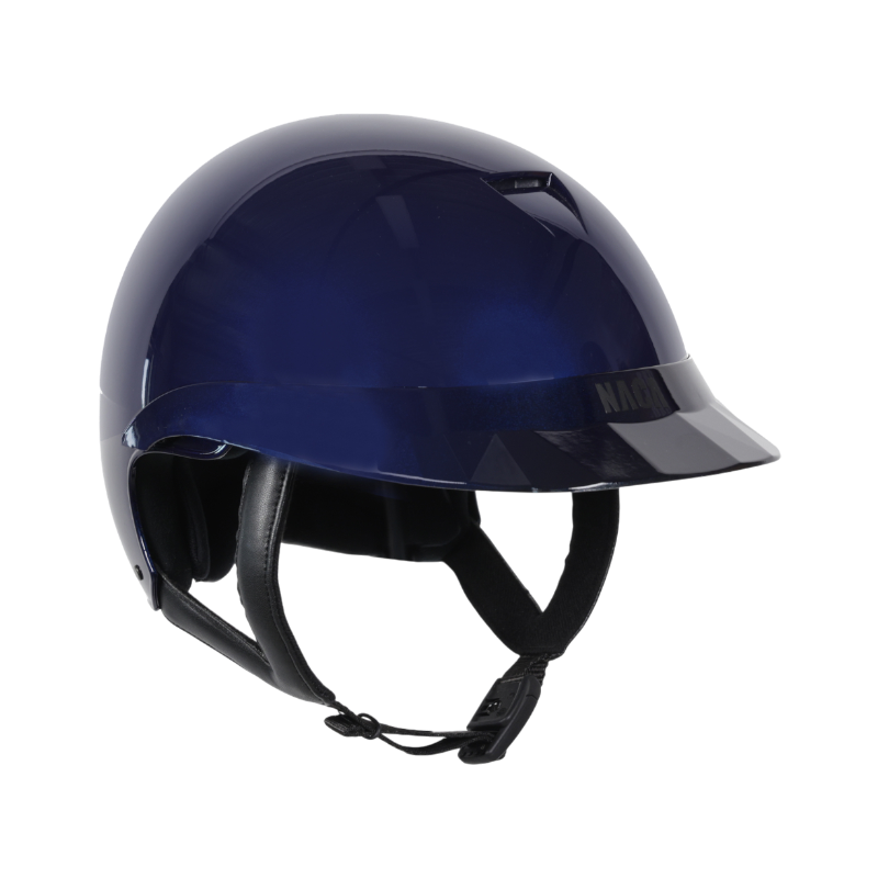 NACA - Casque d'équitation visière standard Comète S bleu brillant
