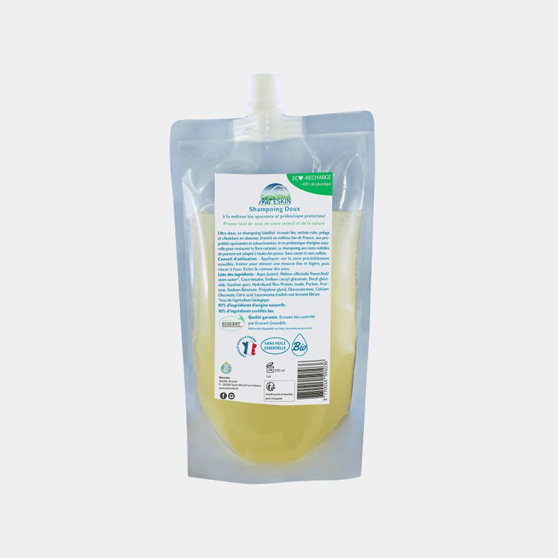 Nat'Eskin - Shampoing doux bio recharge 250 ml | - Ohlala