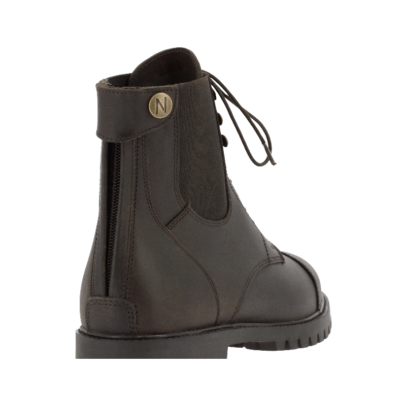 Norton - Boots Vauvert lacets + zip brun | - Ohlala