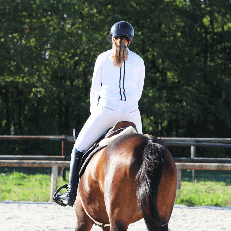Jump'In - Pantalon d'équitation enfant unisexe Sacha blanc | - Ohlala