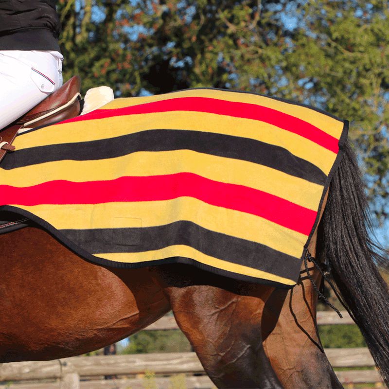 Horseware - Couvre-reins polaire Rambo jaune | - Ohlala