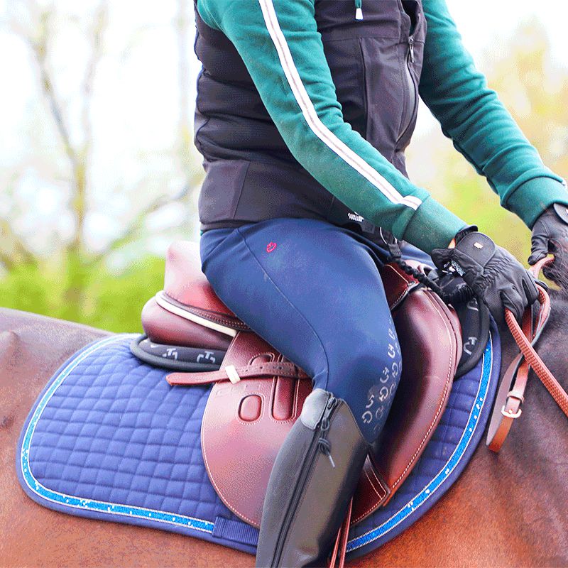 Cavalleria Toscana - Pantalon d'équitation femme Grip Marine | - Ohlala