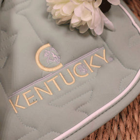 Kentucky Horsewear - Tapis de selle color edition cuir logo menthe | - Ohlala