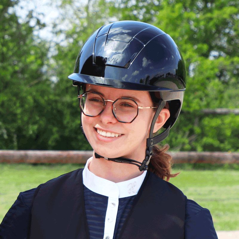 Kask - Casque d'équitation Kooki noir shine | - Ohlala