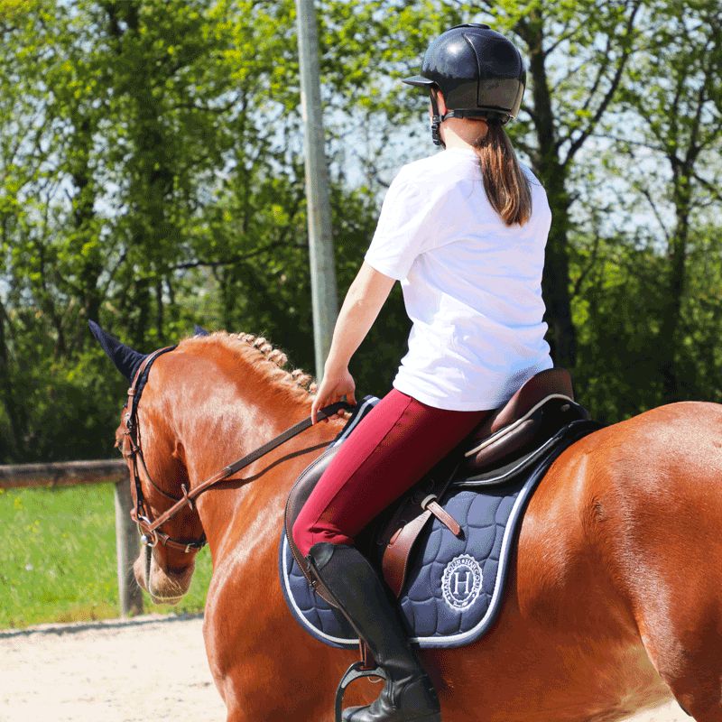 Collection Equine - T-shirt manches courtes Equestrian blanc | - Ohlala
