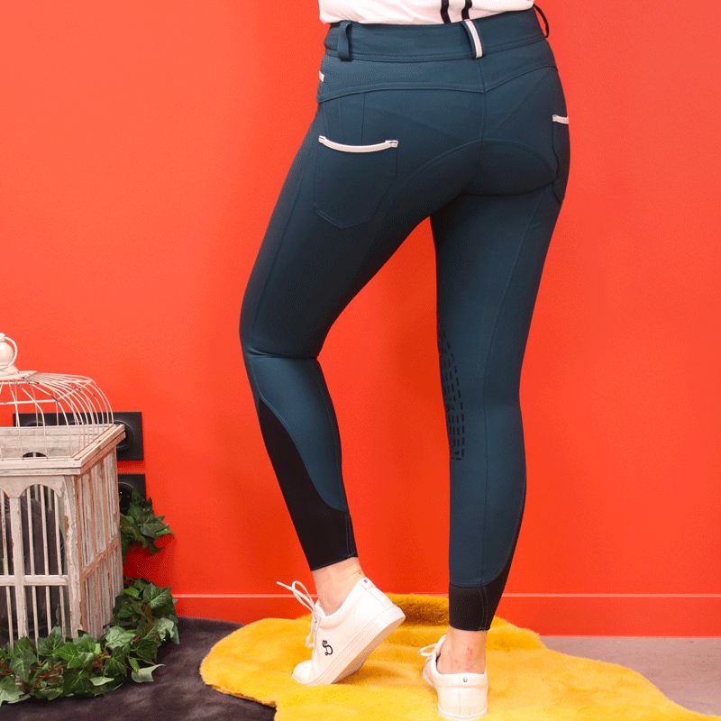 Pénélope Store - Pantalon d’équitation femme Fun Pushup bleu canard | - Ohlala