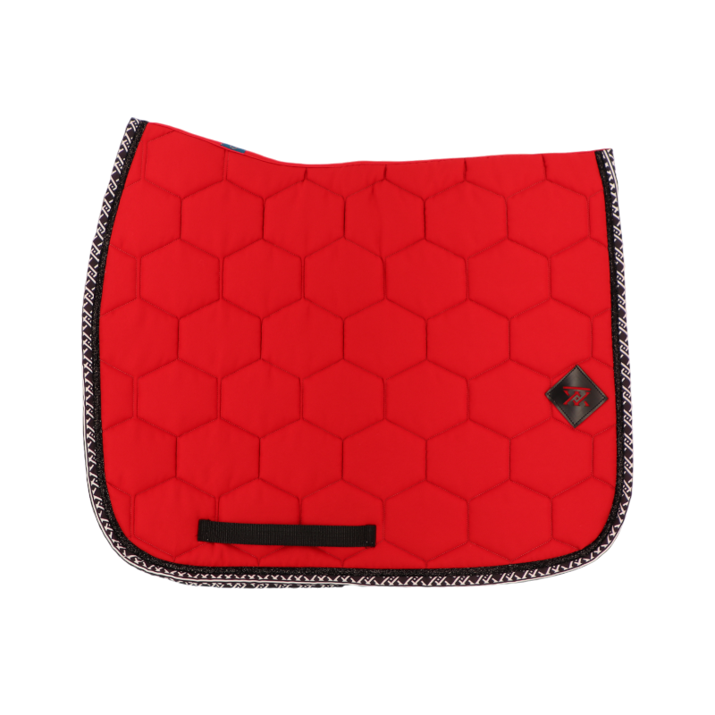 Oxxer - Tapis de dressage Monogramme rouge