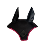 Oxxer - Bonnet court pour chevaux Diamant noir paillettes fuschia | - Ohlala