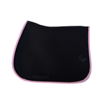 Oxxer - Tapis de selle Mesh noir/ rose pale paillettes noires | - Ohlala