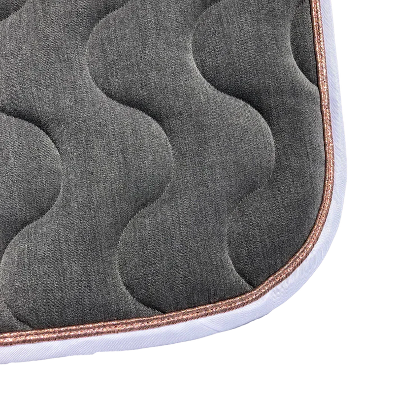 Paddock Sports - Tapis de selle Gris / Rose gold / Blanc | - Ohlala