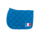 Paddock Sports - Tapis de selle Prems bleu canard logo France | - Ohlala
