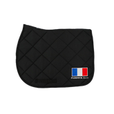 Paddock Sports - Tapis de selle Prems noir logo France | - Ohlala