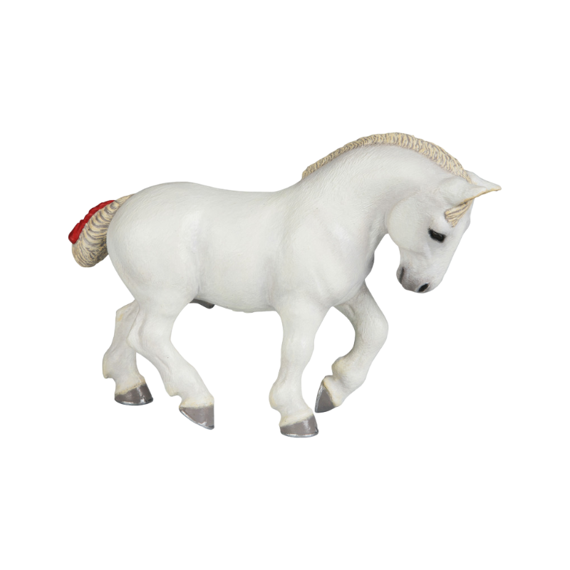 Papo - Cheval percheron blanc | - Ohlala