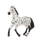 Papo - Grand cheval Appaloosa noir et blanc | - Ohlala
