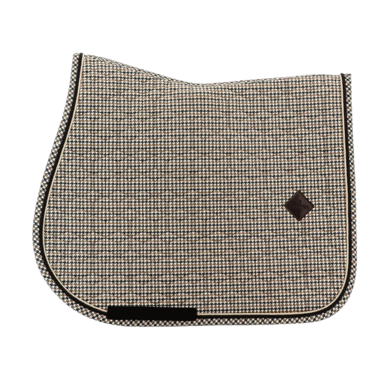 Kentucky Horsewear - Tapis de selle Pied de Poule brun | - Ohlala