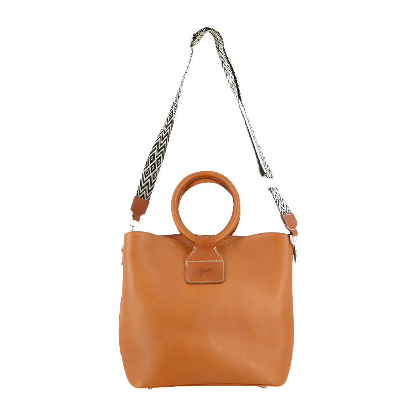 Pénélope - Sac à main Emeline cognac