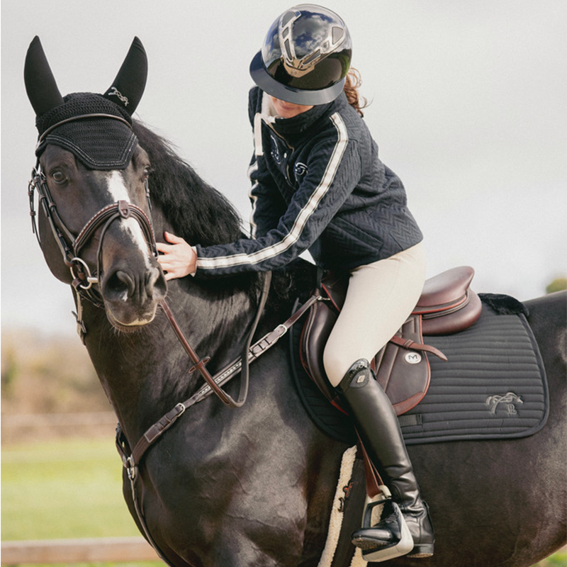 Pénélope Store - Tapis de selle Lyona noir | - Ohlala