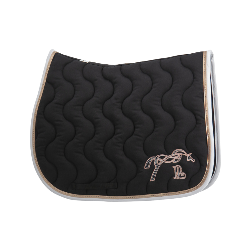 Pénélope Store - Tapis de selle Classique noir, blanc et rose gold | - Ohlala