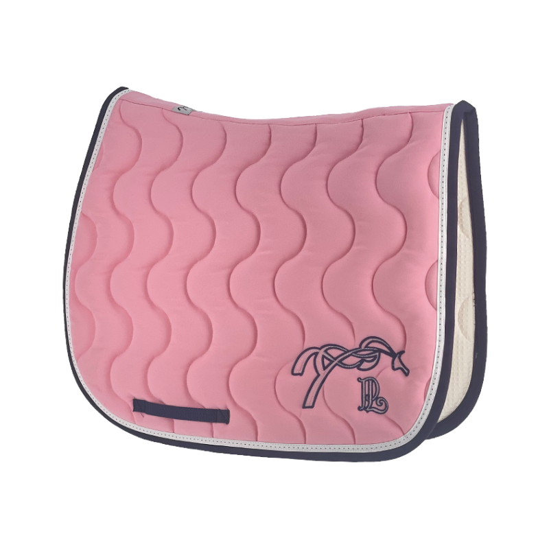 Pénélope Store - Tapis de selle Classique rose pâle et marine | - Ohlala