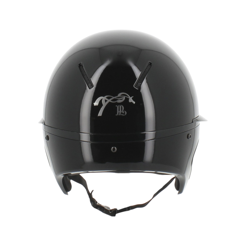 Pénélope - Casque d'équitation visière polo noir brillant Pénélope X Freejump
