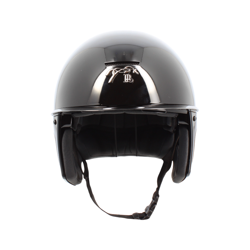 Pénélope - Casque d'équitation visière standard noir brillant Pénélope X Freejump