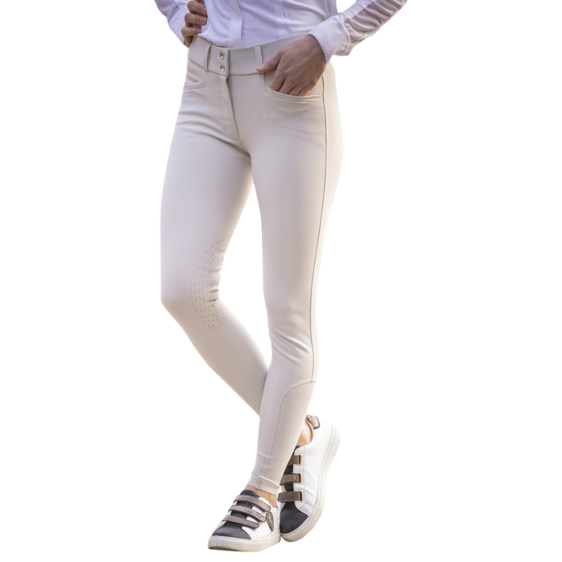Pénélope - Pantalon d'équitation femme Majestic beige