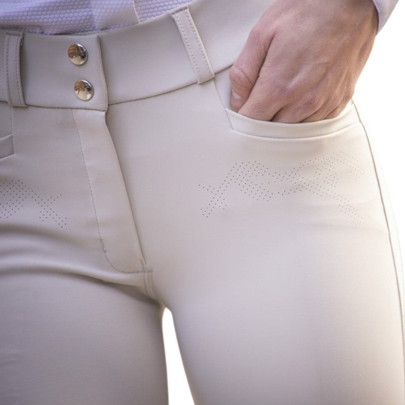 Pénélope - Pantalon d'équitation femme Majestic beige