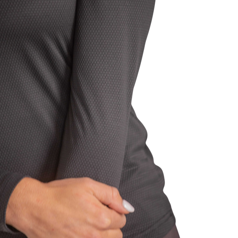Pénélope - T-shirt manches longues femme Techty Honey anthracite