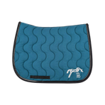 Pénélope - Tapis de selle Classique bleu canard/ noir