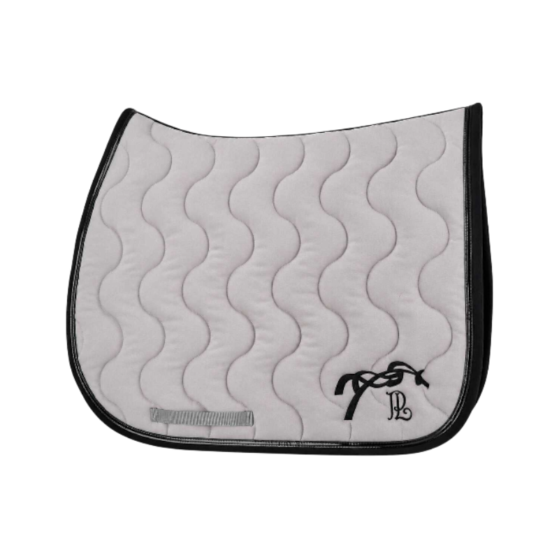 Pénélope - Tapis de selle Classique gris argent/ noir