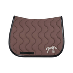 Pénélope - Tapis de selle Classique marron glacé/ noir