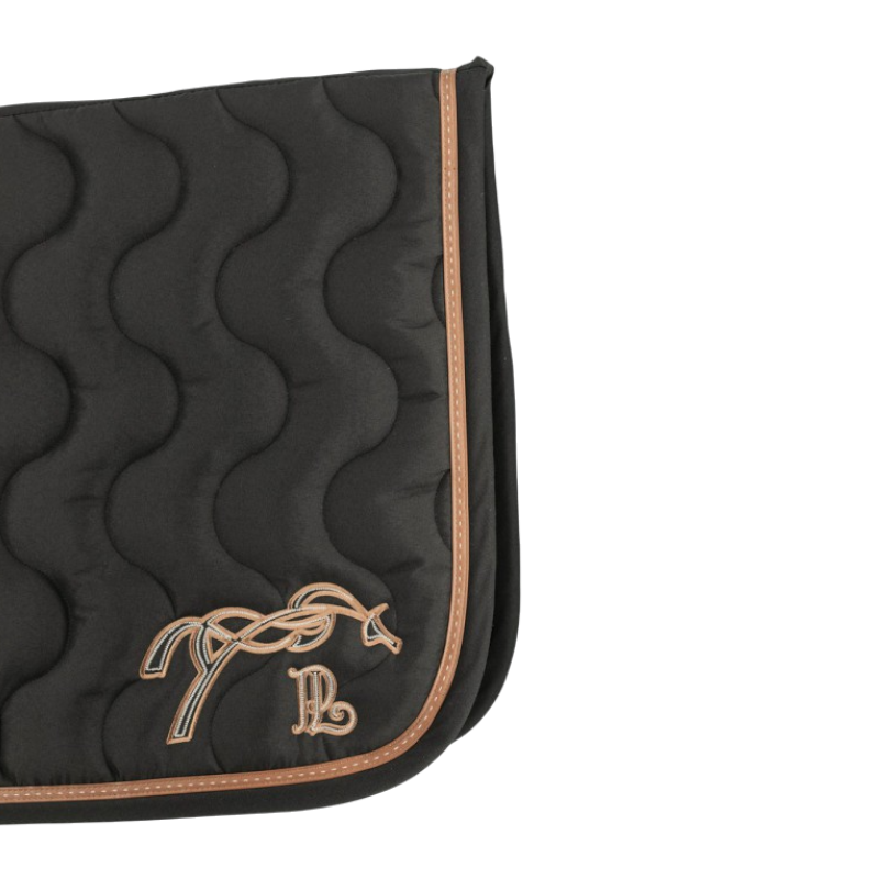 Pénélope - Tapis de selle Classique noir/ noir/ caramel