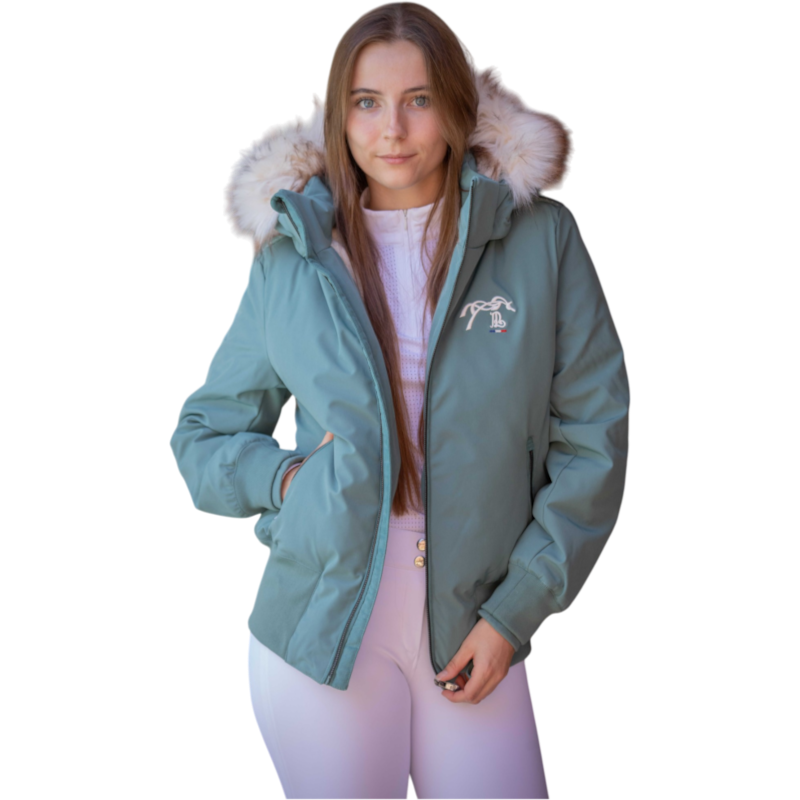 Pénélope - Blouson manches longues femme Step vert émeraude
