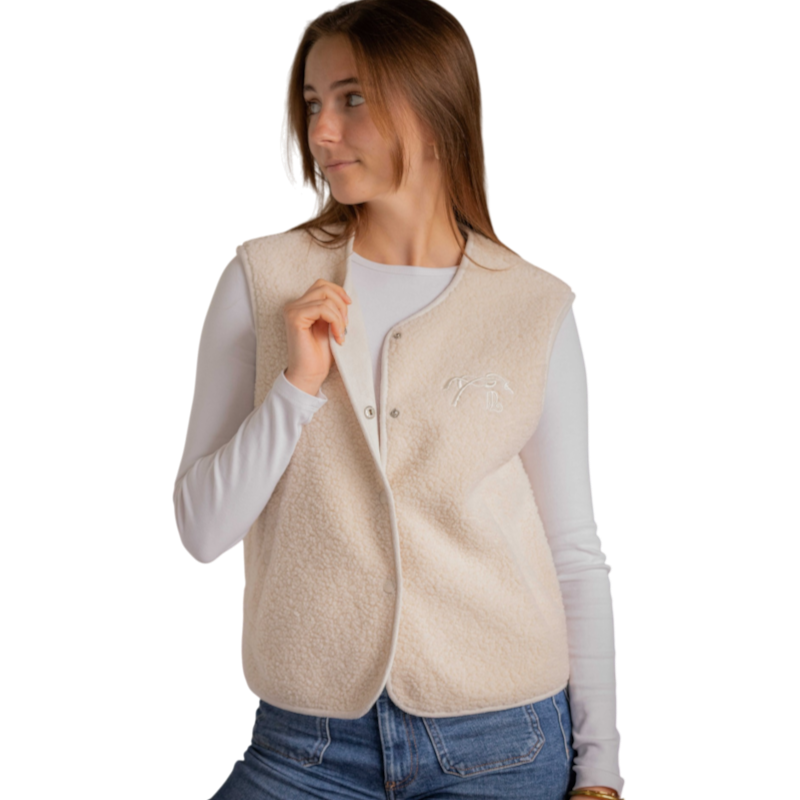 Pénélope - Gilet sans manches femme Charline écru