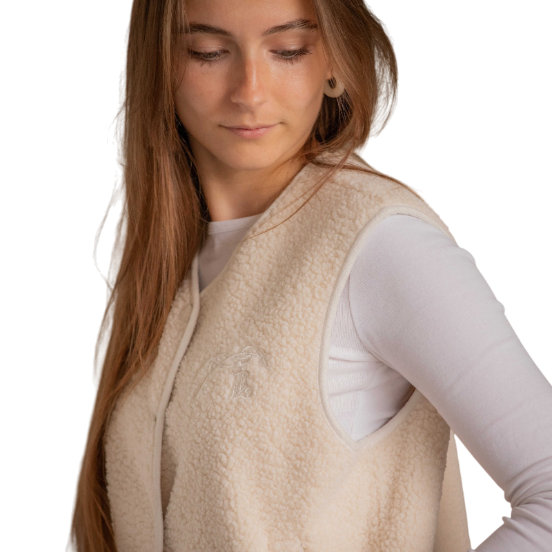 Pénélope - Gilet sans manches femme Charline écru