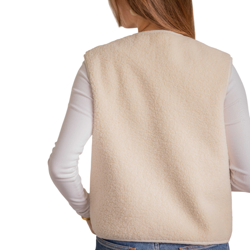 Pénélope - Gilet sans manches femme Charline écru