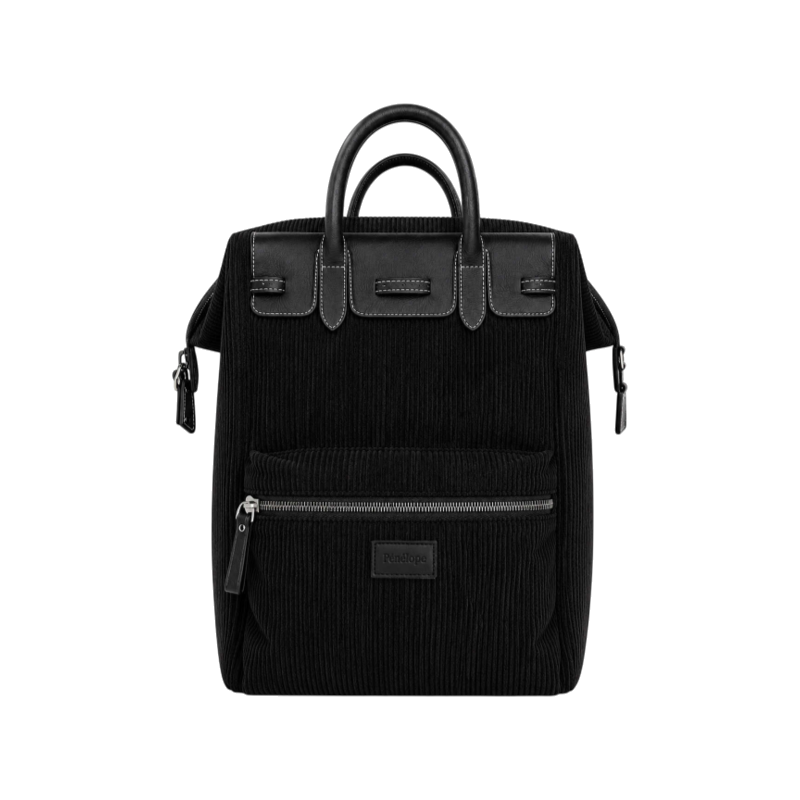 Pénélope - Sac à dos Backy velours noir
