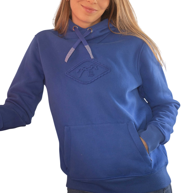 Pénélope - Sweat à capuche femme Louison bleu