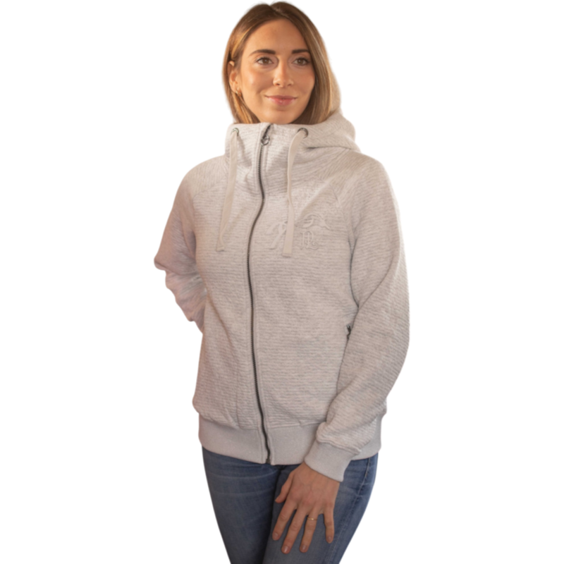 Pénélope - Sweat à capuche femme Meiwen gris