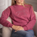 Pénélope - Dames sweater lange mouwen Bianca framboos