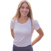Pénélope - Dames T-shirt korte mouwen Techty Honey ecru
