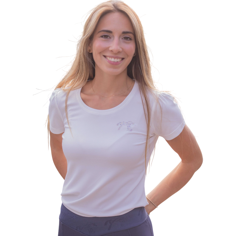 Pénélope - Dames T-shirt korte mouwen Techty Honey ecru