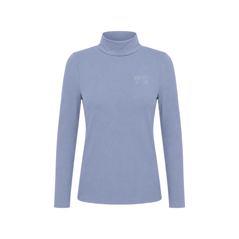 Pénélope - T-shirt technique manches longues femme Charlotte bleu-gris