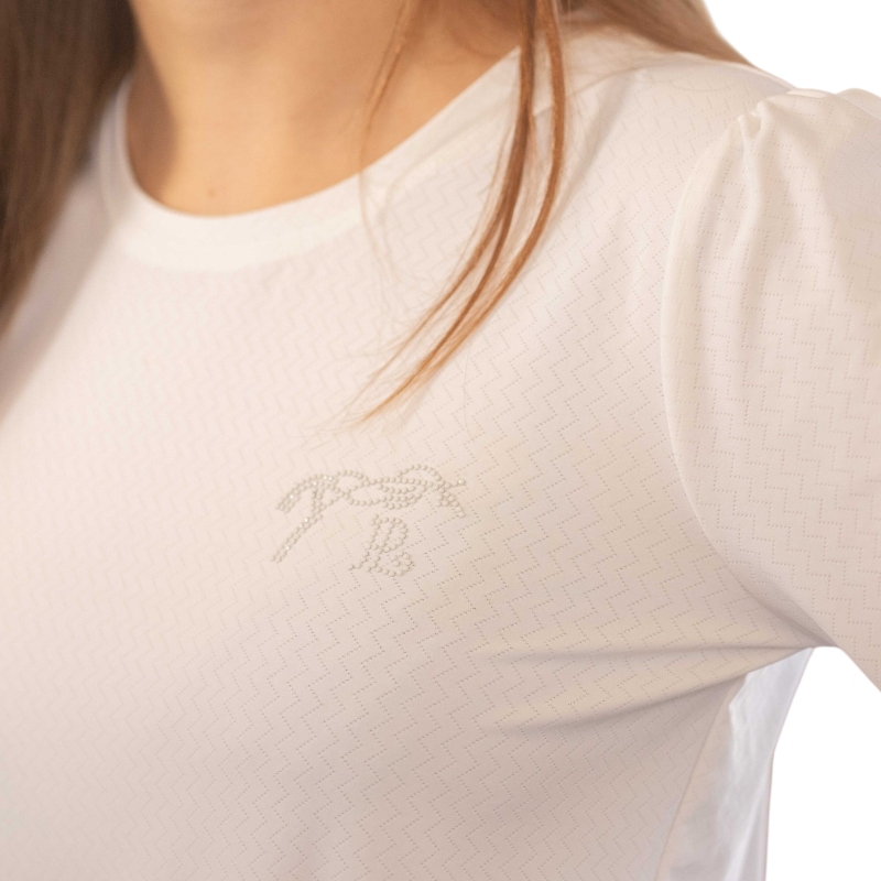 Pénélope - T-shirt technique manches longues femme Techty Cha écru