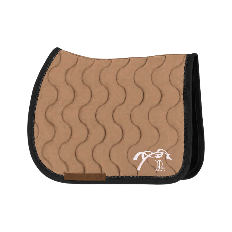 Pénélope - Tapis de selle Diamant cacao/ noir/ noir
