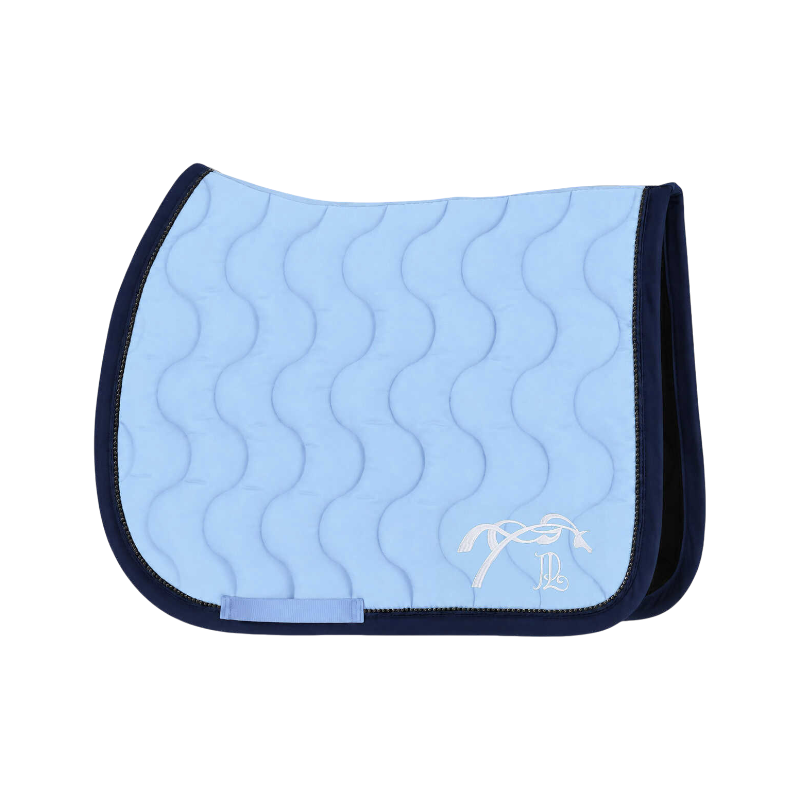 Pénélope - Tapis de selle Diamant ciel/ marine/ marine